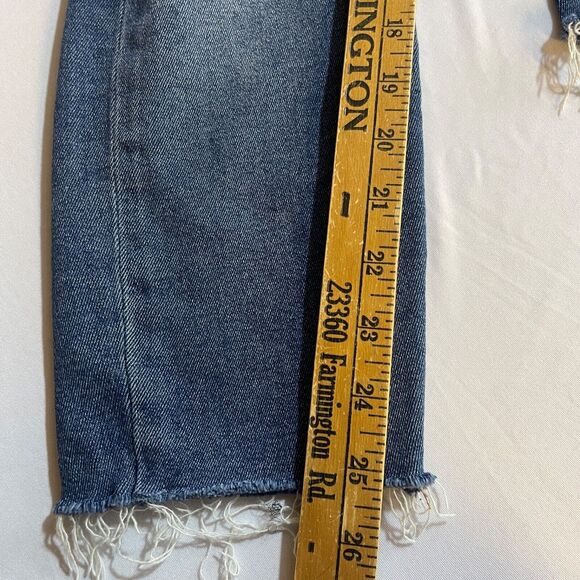 Good American Good Waist Raw Hem Distressed Skinny Jeans Size 8/29 - Picture 8 of 8